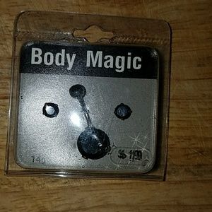 Body Magic 14 G 316 L Belly jewel & earrings.